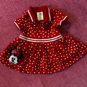 Disney Minnie Mouse Red and White Polka Dot Dress